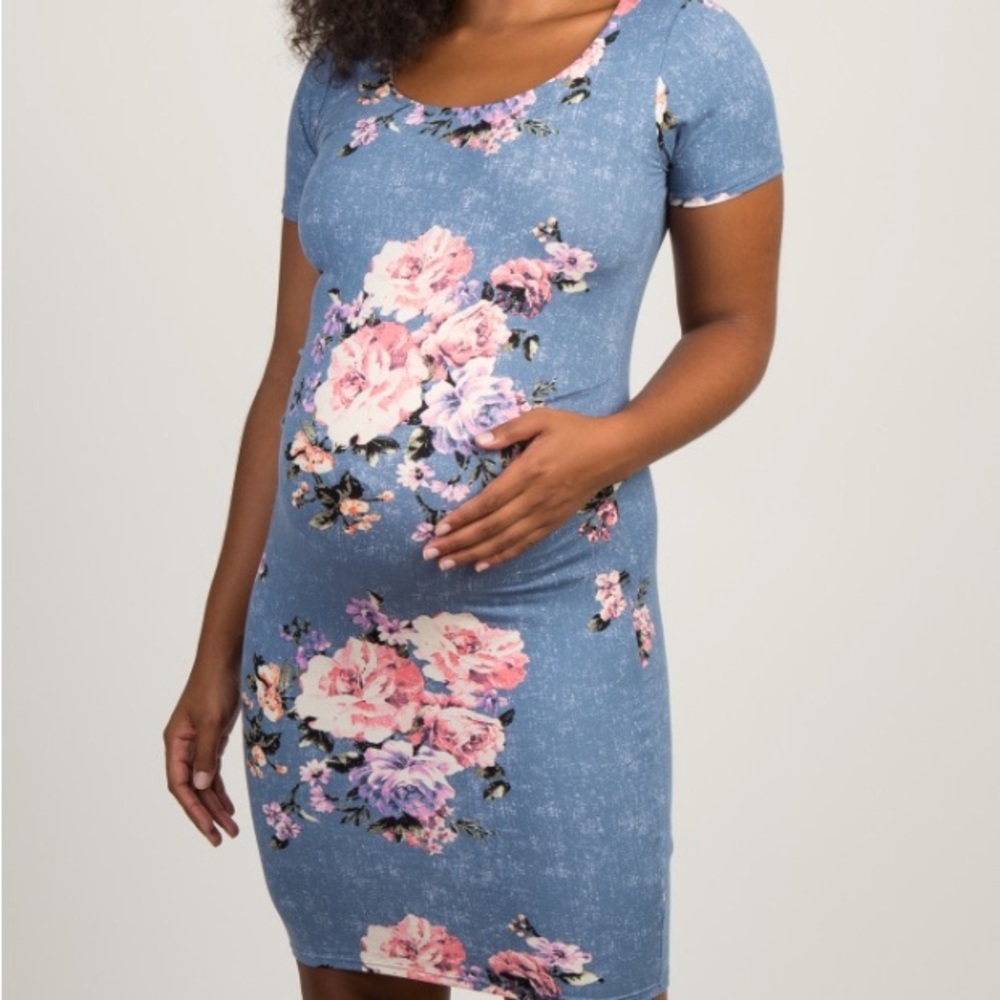 PinkBlush Maternity Floral Mini Dress